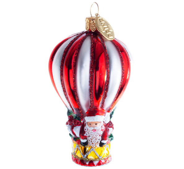 Julekule julenissens luftballong 8 cm fra Brink Nordic