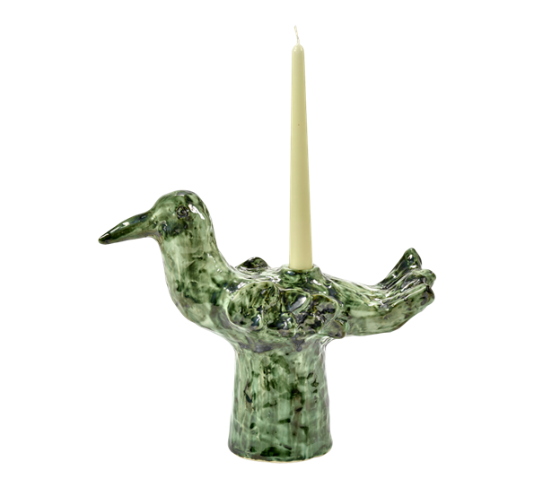 Cosas Lindas lysestake fugl 27,5 cm grønn Serax