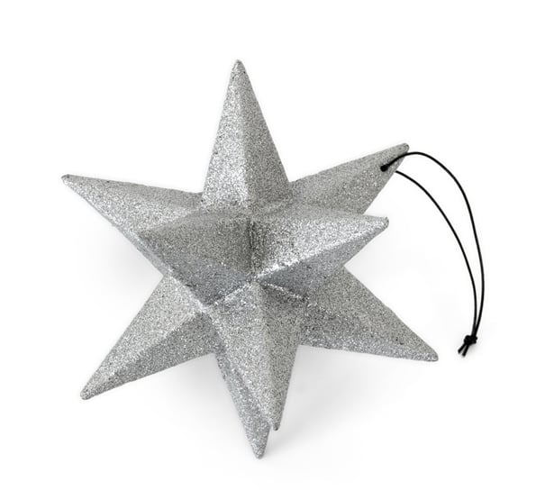 <p>Polygon mega star silver juletrepynt Nordstjerne</p>
