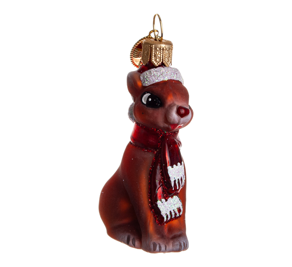 Julekule rudolf 6 cm fra Brink Nordic