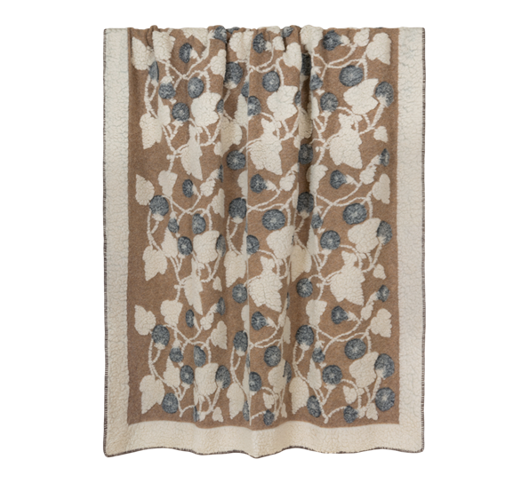 Melodia grigio ullpledd 150x190 cm brun fra Frati Home