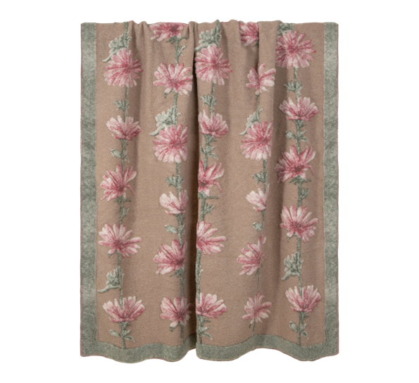 Chicory ullpledd 150x190 cm brun rosa fra Frati Home