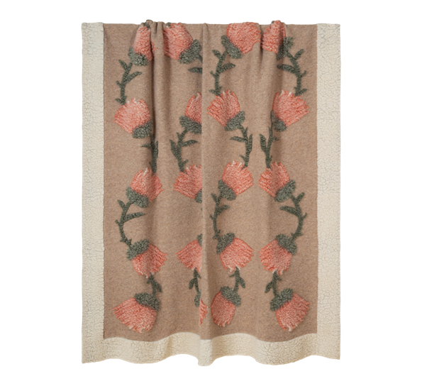 Fane salmone ullpledd 150x190 cm beige fra Frati Home