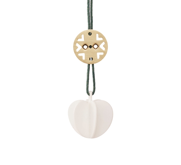 Nordic hjerte ornament mini keramikk fra Stelton