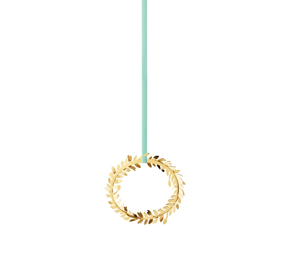 CC 2016 julepynt krans åpen gull fra Georg Jensen