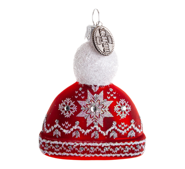 Julekule selbulue 6 cm rød fra Brink Nordic