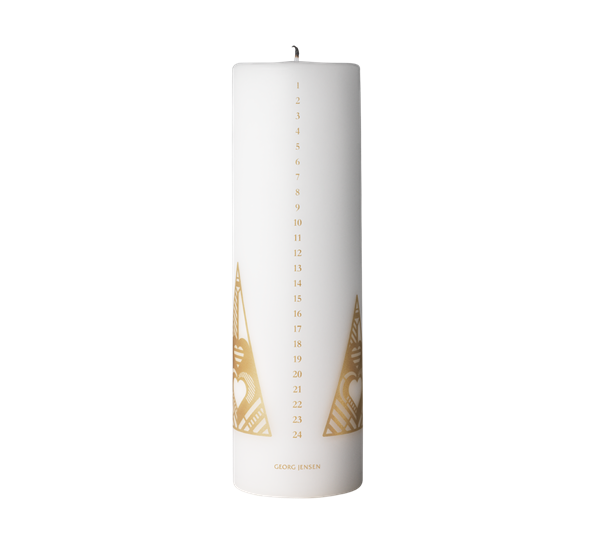 2019 kalenderlys gulldekor fra Georg Jensen