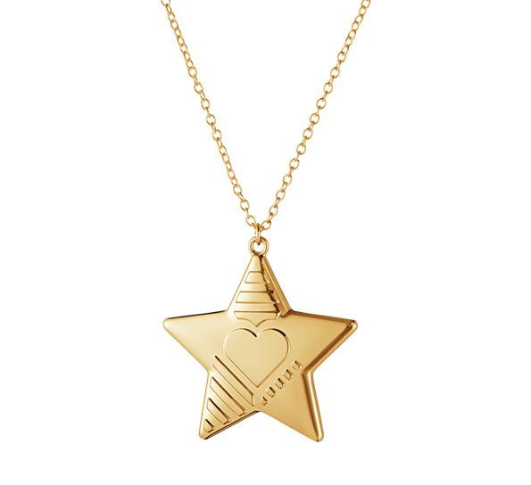2019 ornament stjerne gull fra Georg Jensen