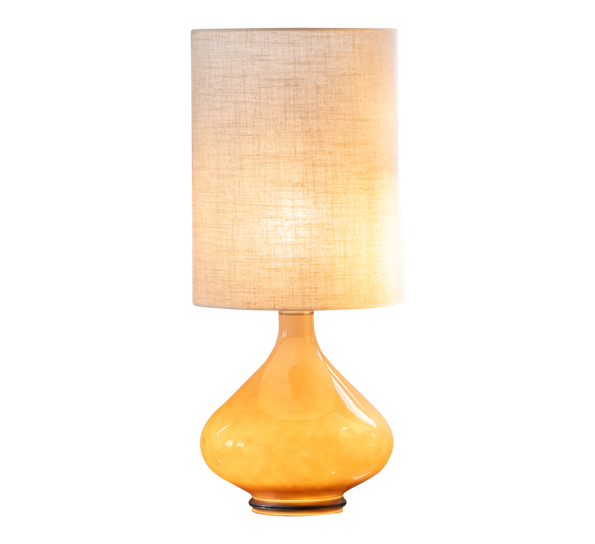 Flavia lampe 70 cm fot sand, skjerm 30x40 cm Grace nate fra Flavia