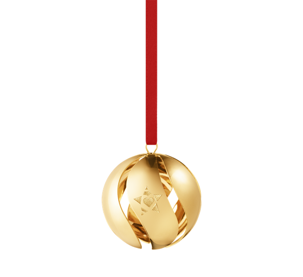 2019 julekule gull fra Georg Jensen