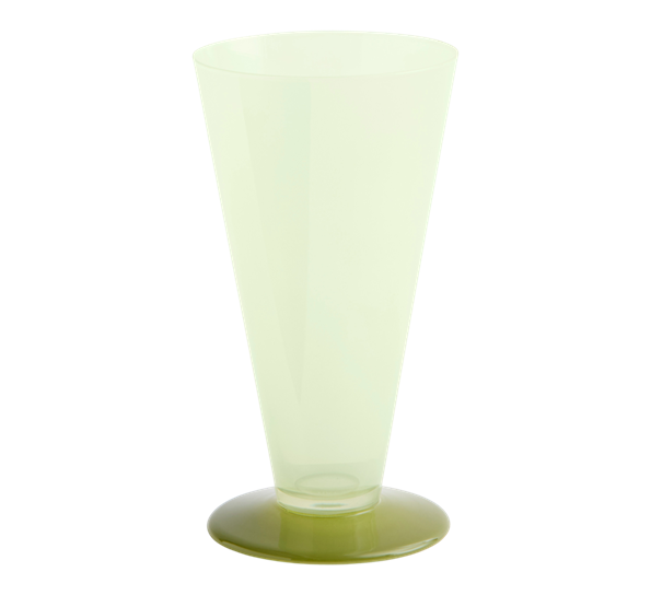 Conical vase 18 cm lysegrønn, mørk lime fra HAY