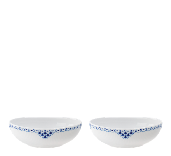 Prinsesse oval skål 37 cl 2 stk fra Royal Copenhagen