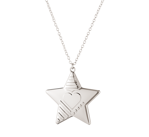 2019 ornament stjerne palladium fra Georg Jensen