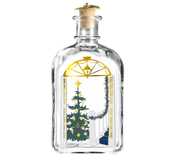 2020 Juleflaske 73 cl fra Holmegaard