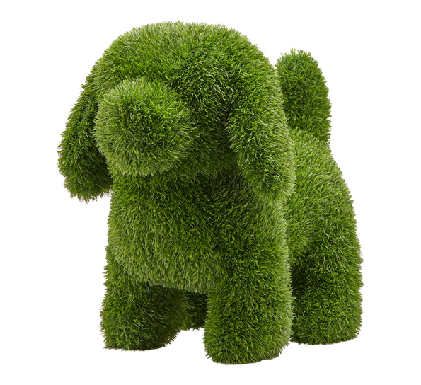 Hund hagedekorasjon gress 48x30x50 cm grønn EDG Enzo de Gasperi