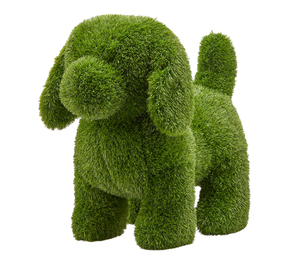 Hund hagedekorasjon gress 60x34x65 cm grønn EDG Enzo de Gasperi