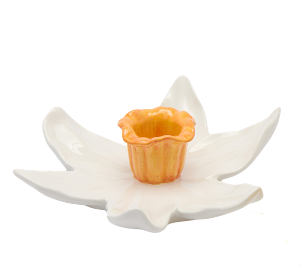 <p>Lysestake påskelilje h4 cm hvit EDG Enzo de Gasperi</p>
