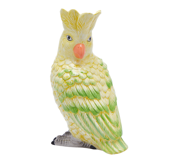 <p>Papegøye vase 22 cm gul EDG Enzo de Gasperi</p>
