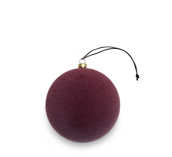 Velvety julekule liten burgundy Nordstjerne