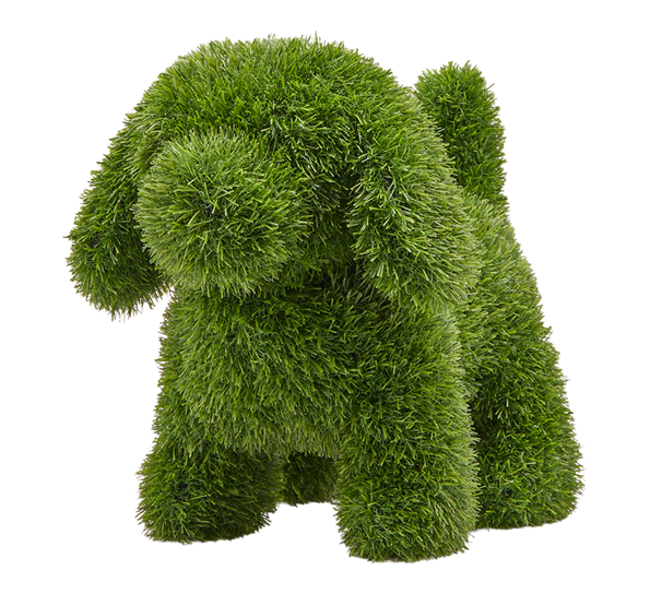 Hund hagedekorasjon gress 33x23x35 cm grønn EDG Enzo de Gasperi