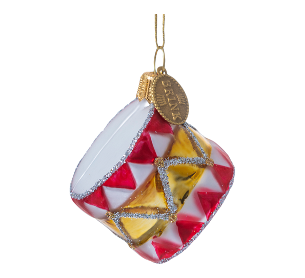 Julekule tromme 4cm fra Brink Nordic