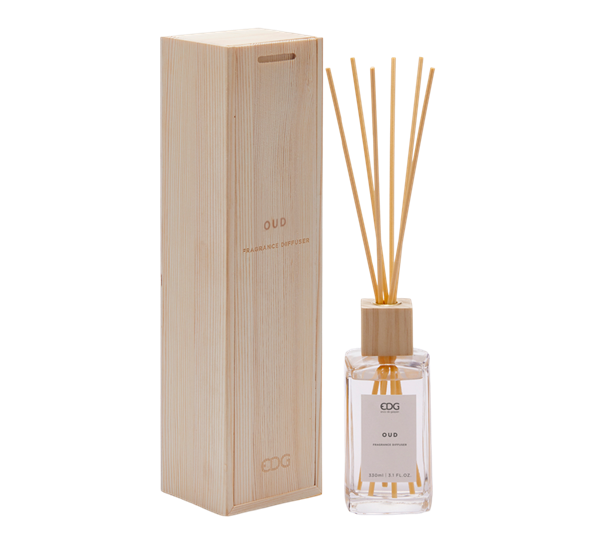 Duftspreder 330ml h16 cm oud EDG Enzo de Gasperi