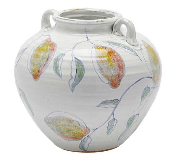 <p>Vase med sitroner amfora 27,5 cm EDG Enzo de Gasperi</p>
