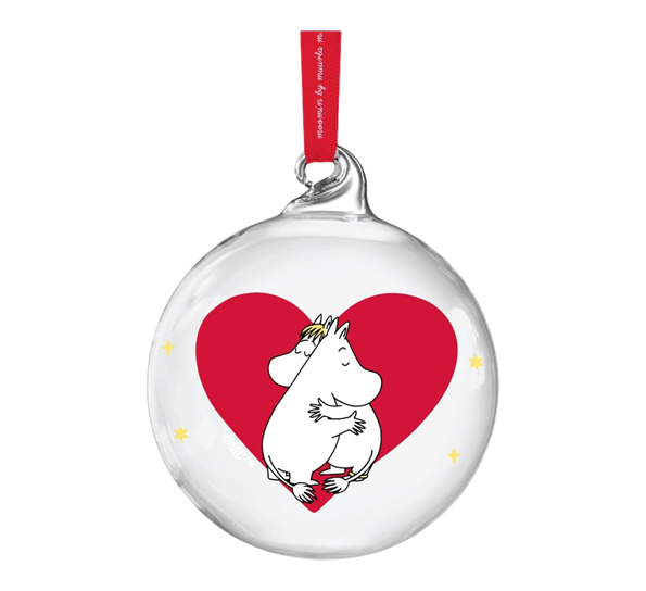 Mummi julekule 7 cm hjerte Muurla