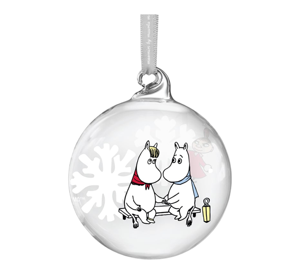 Mummi julekule 7 cm snøfnugg Muurla