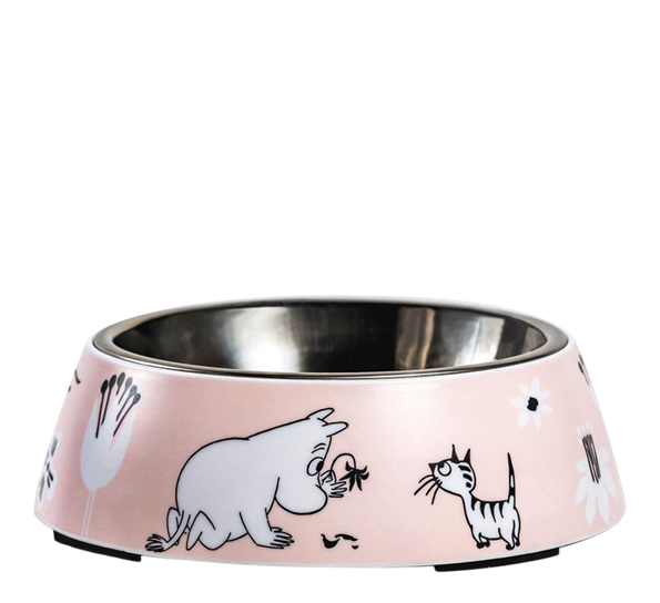 Mummi Pets matskål S rosa fra Muurla