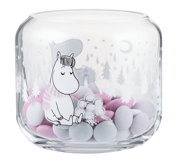 Mummi telysestake 8 cm Snøfall fra Muurla