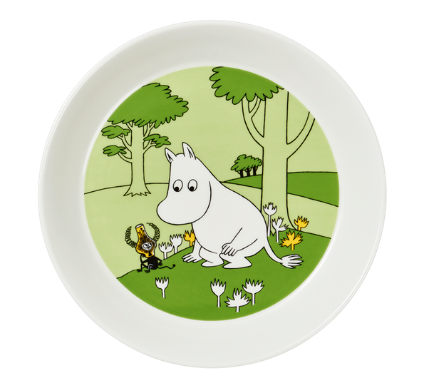 Mummi asjett 19 cm Mummitrollet grønn fra Mummi