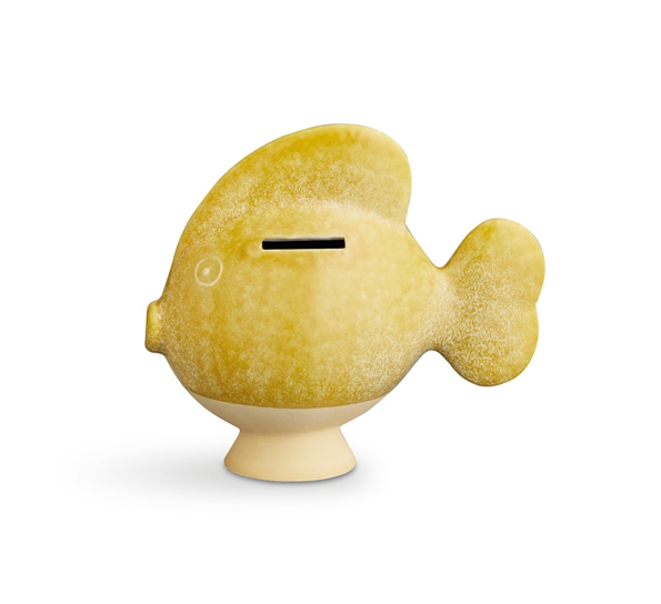 Sparedyr sparebøsse gul 15 cm fra Kähler