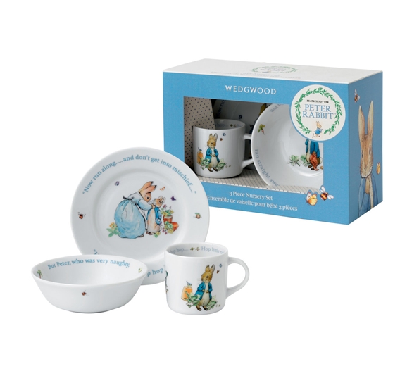 Peter Rabbit Barneservise 3D Gutt fra Wedgwood