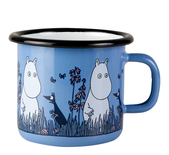 Mummi emaljekrus 2,5 dl Venner Mummitrollet fra Muurla