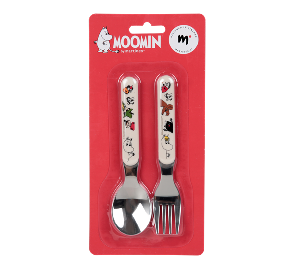 Mummifamilien barnebestikk 2 deler melamin fra Muurla