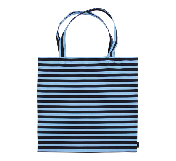 Tasaraita bag 44x43 cm blå fra Marimekko