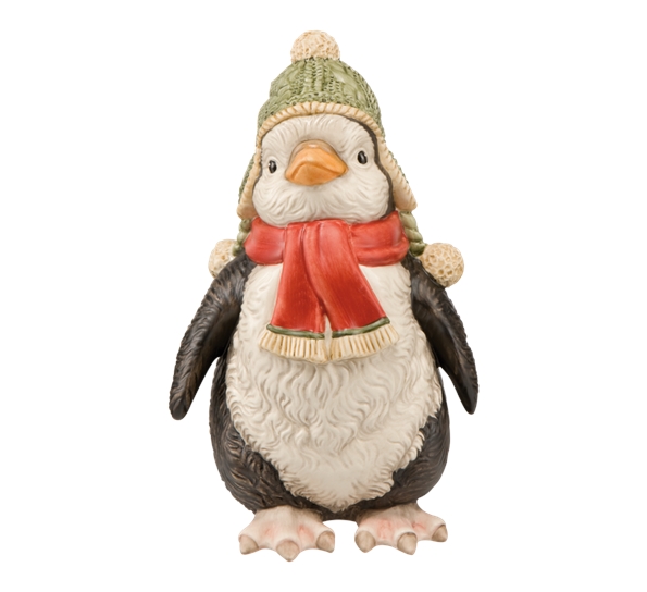 Santa Is Coming Fridolin Pingvin 15,5 cm fra Goebel