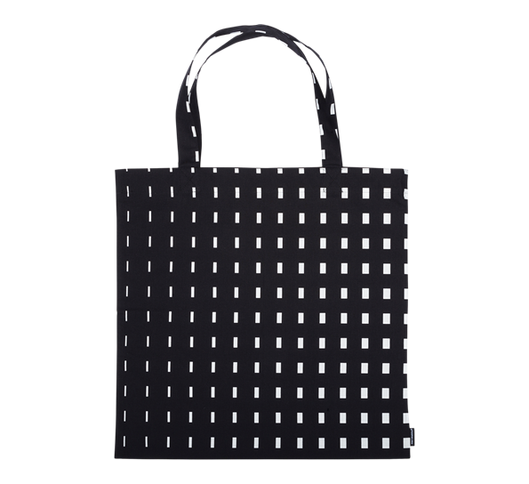 Kullervo bag 44x43 cm sort hvit fra Marimekko
