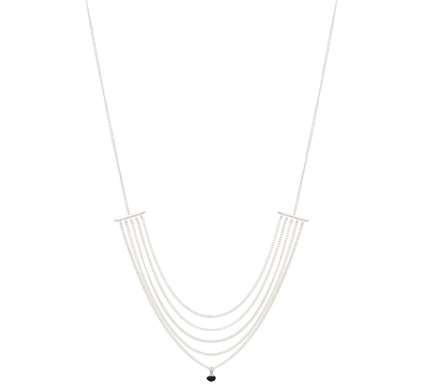 Microdot 0105 smykke sølv/matt sort