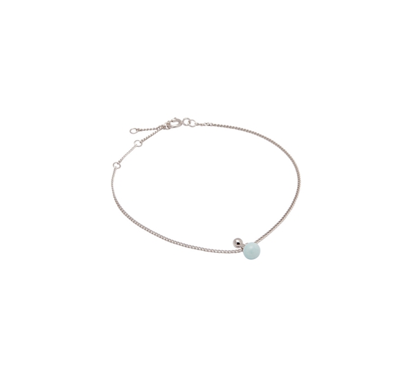 Sphere 0203 armbånd sølv/himmelblå