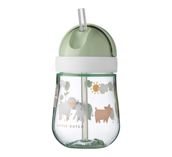 Mio drikkeflaske med sugerør 300ml Little Farm fra Mepal