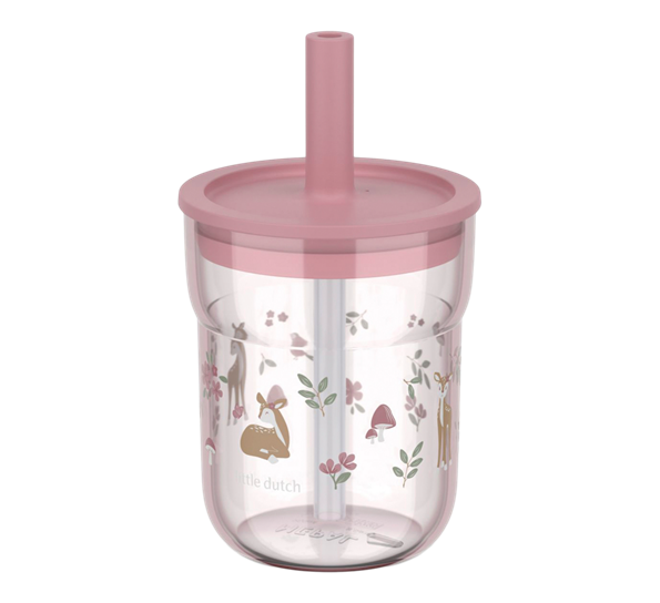 Mio barneglass med sugerør 250ml Fairy garden fra Mepal