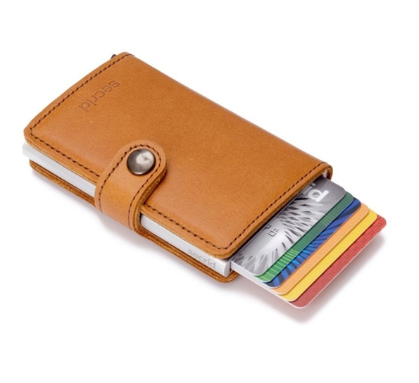 Secrid miniwallet cognac basic fra Secrid