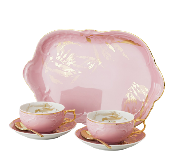<p>Sanssouci tesett 7 deler Midas rose Rosenthal</p>
