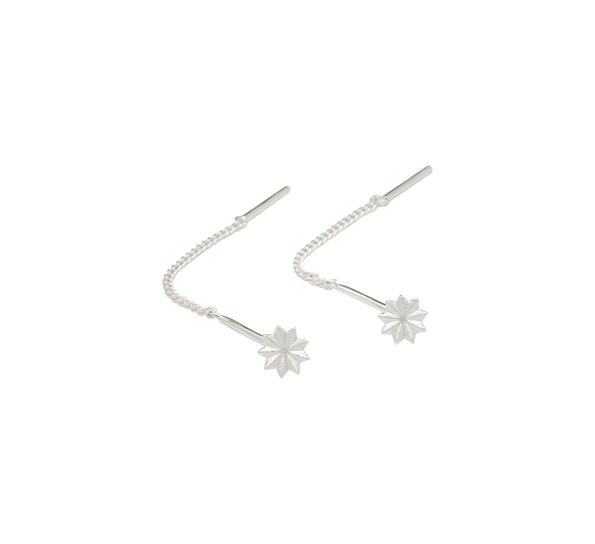 Intobloom 0310 øreringer matt sølv