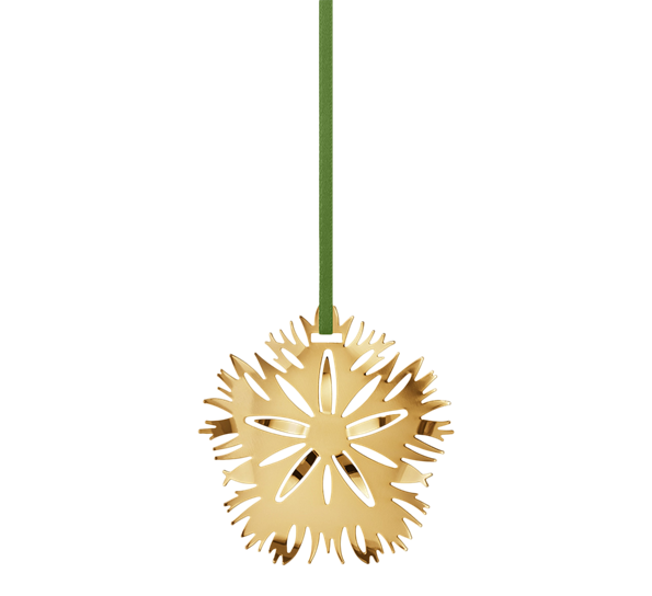 CC 2020 juleornament Ice Dianthus gull fra Georg Jensen
