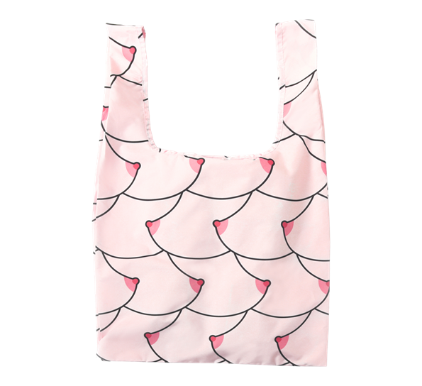 Boobies handlenett medium rosa Kind Bag London