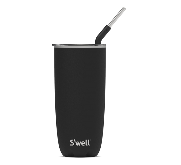 Tumbler 7dl med sugerør onyx fra S`well