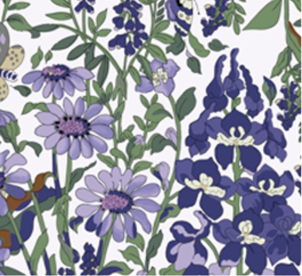 Lampeskjerm Blue Garden ByTiMo